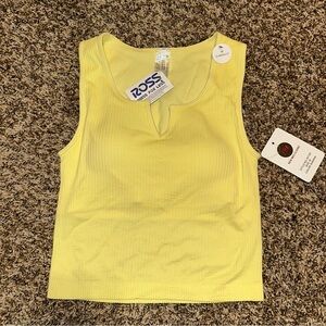 YELLOW CROPPED TOP - MEDIUM